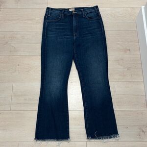 MOTHER Dark Indigo Flare Jeans